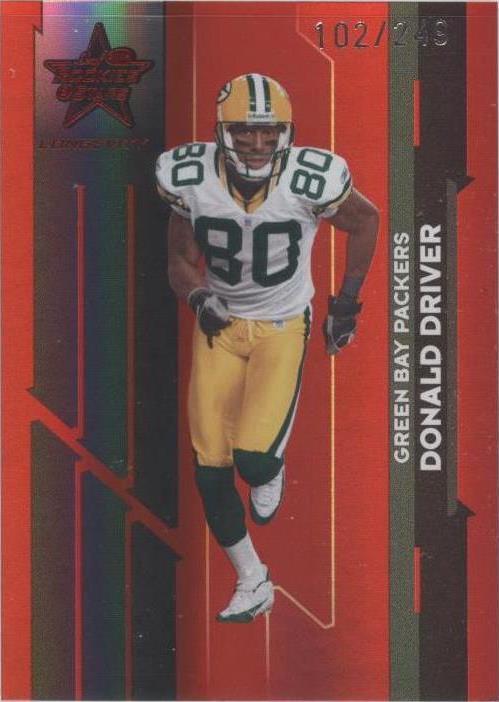 2006 Leaf Rookies & Stars Longevity - Ruby #40 Donald Driver /249 for ...