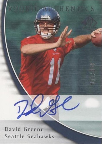 2005 SP Authentic David Greene #193