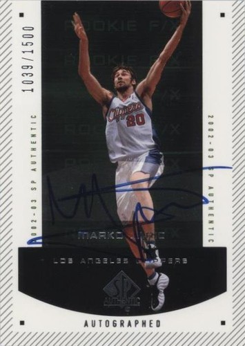 2002-03 SP Authentic - Marko Jaric #170
