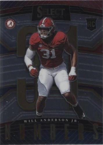 2023 Panini Select Draft Picks Will Anderson #SN-WA