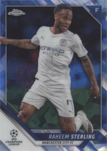 2021-22 Topps Chrome UCL Sapphire Edition Raheem Sterling #113