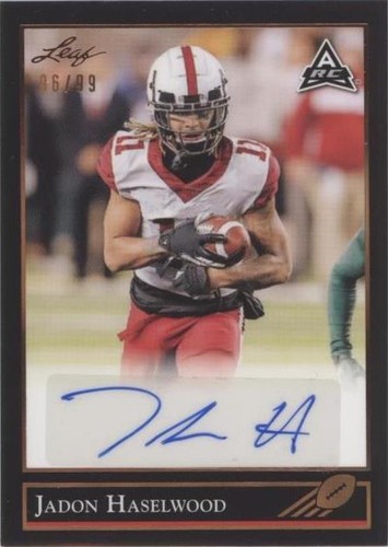 2021 Leaf Memories Jadon Haselwood #BG-JH1