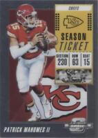 2018 Panini Contenders Optic Patrick Mahomes II #48
