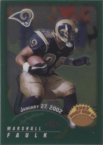 2002 Topps Chrome Marshall Faulk #165