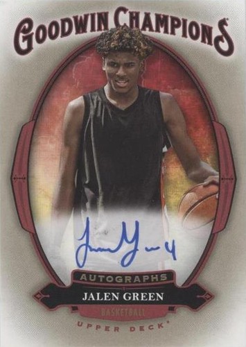 2020 Upper Deck Goodwin Champions - Jalen Green #A-JG