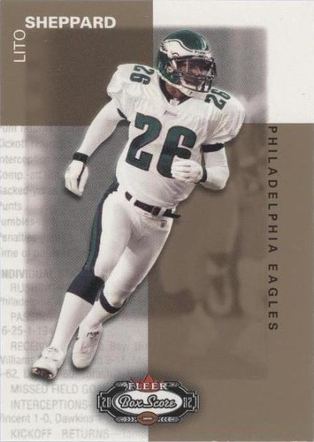 2002 Fleer Box Score Lito Sheppard #143