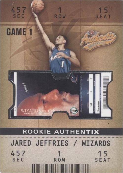 2002-03 Fleer Authentix - Jared Jeffries #111