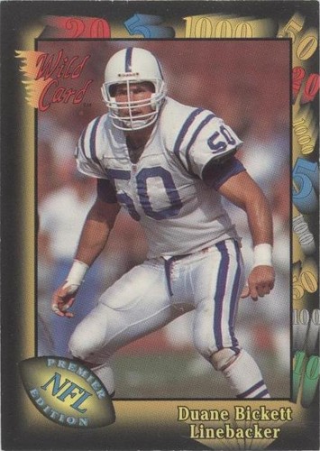 1991 Wild Card Duane Bickett #3