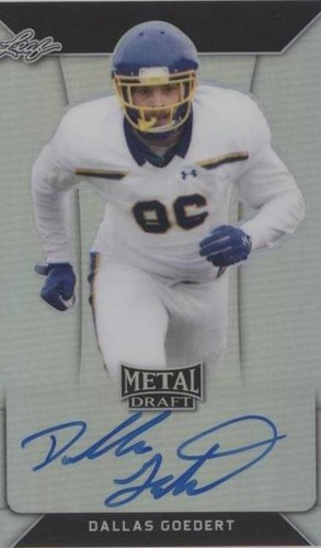 2018 Leaf Metal Draft Dallas Goedert #BA-DG3