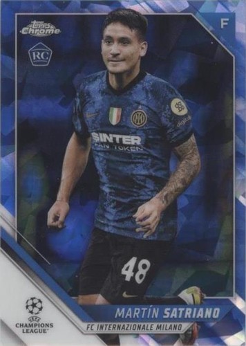 2021-22 Topps Chrome UCL Sapphire Edition Martin Satriano #90