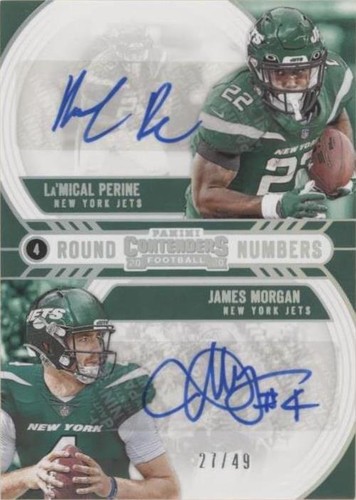 2020 Panini Contenders James Morgan La'mical Perine #RN-PM