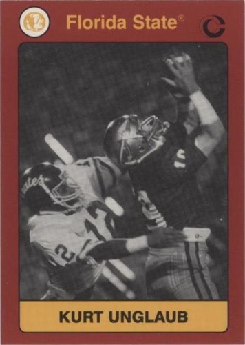 1991 Collegiate Collection Florida State Seminoles Kurt Unglaub #129