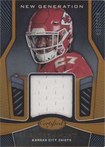 2017 Panini Certified Kareem Hunt #NG-KH