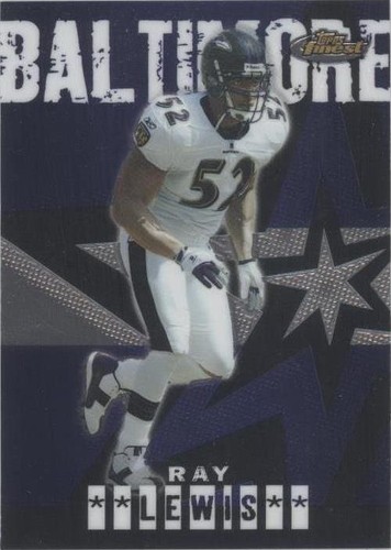 2004 Topps Finest Ray Lewis #14