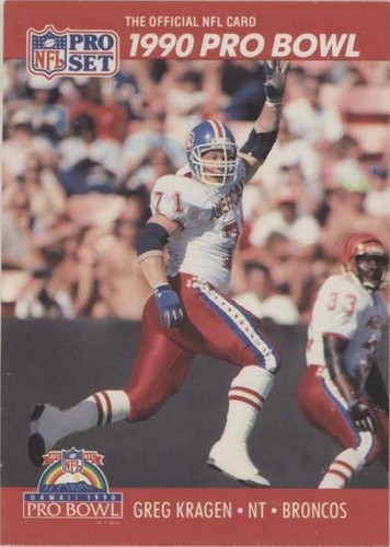 1990 Pro Set Greg Kragen #348