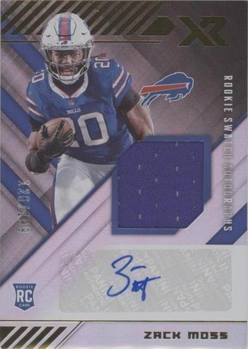 2020 Panini XR Zack Moss #RSA-ZM