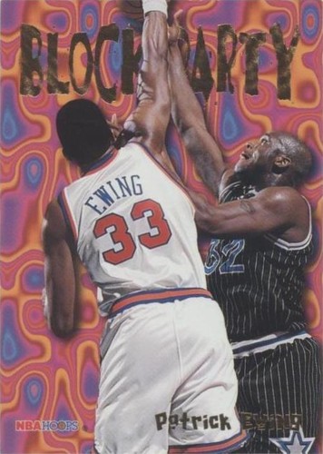 Patrick Ewing 1995 Skybox NBA Hoops Block Party #9 | eBay