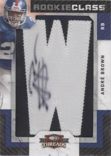 2009 Donruss Threads Andre Brown #202
