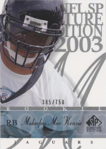 2003 SP Signature Edition Malaefou Mackenzie #116