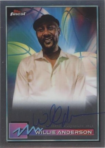 2021 Topps Finest - Willie Anderson #FA-WA