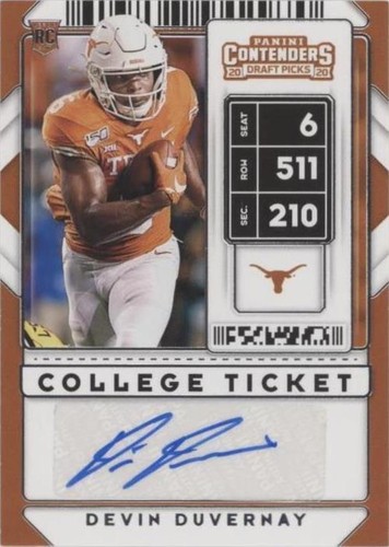 2020 Panini Contenders Draft Picks Devin Duvernay #222