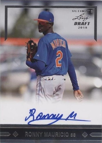 2018 Leaf Ultimate Draft - Ronny Mauricio #GLR-RM1