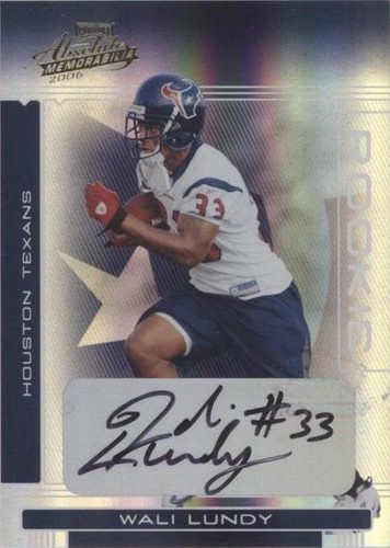 2006 Playoff Absolute Memorabilia Wali Lundy #229