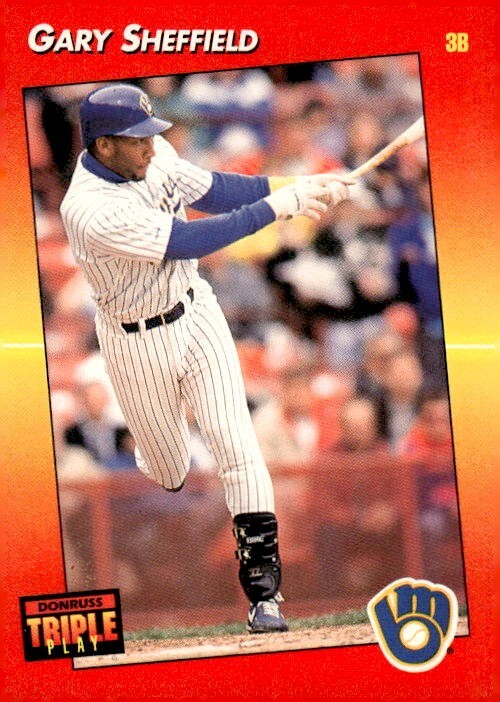 1992 Donruss Triple Play #53 Gary Sheffield Milwaukee