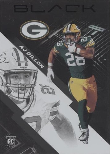 2020 Panini Black A. J. Dillon #122