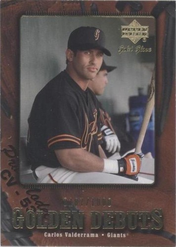 2001 Upper Deck Gold Glove - Carlos Valderrama #122