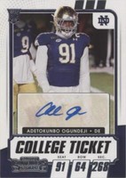 2021 Panini Contenders Draft Picks Adetokunbo Ogundeji #297