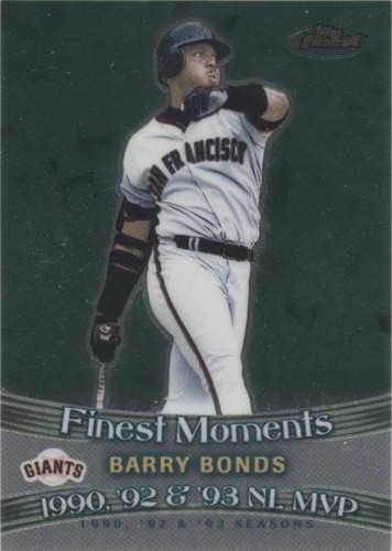 2001 Topps Finest - Barry Bonds #FM11