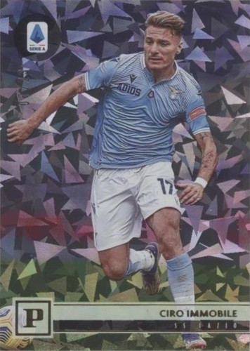 Panini Ciro Immobile ジャージカード/99 Ciro Immobile 2020-21 Panini Mosaic SC Serie A Blue Prizm