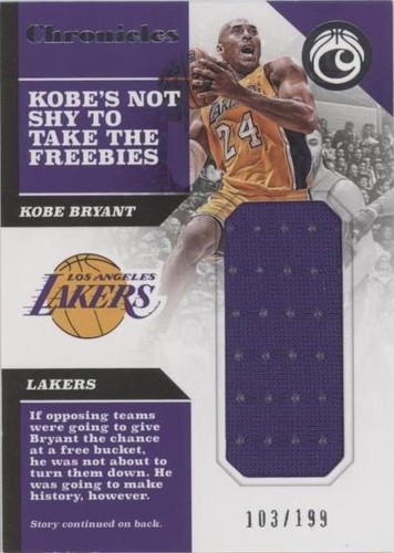 2017-18 Panini Chronicles - Kobe Bryant #CS-KBR