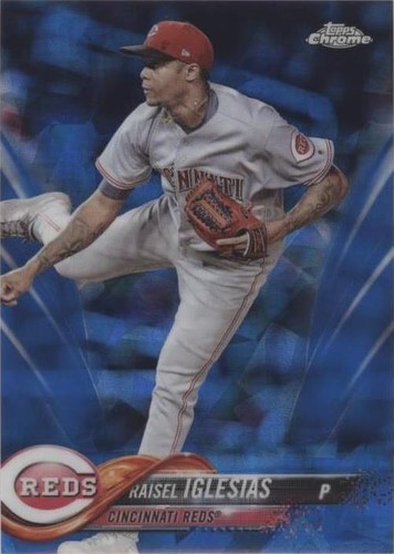 2018 Topps Chrome Sapphire Edition - Raisel Iglesias #55