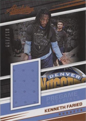 2017-18 Panini Absolute - Kenneth Faried #PG-KFD