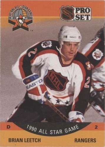 1990-91 Pro Set #373 Brian Leetch New York Rangers HOF | eBay