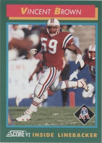 1992 Score Vincent Brown #328