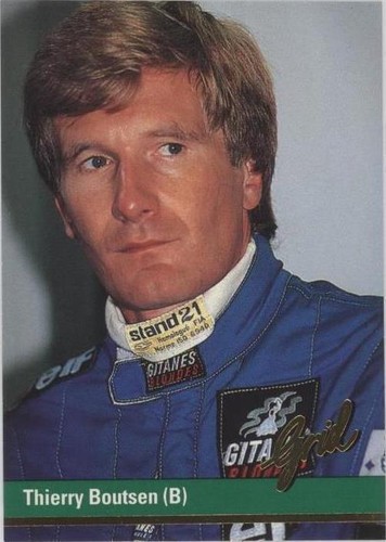 1992 Grid Motorcard Formula 1 - Thierry Boutsen #57
