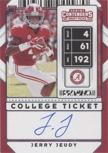 2020 Panini Contenders Draft Picks Jerry Jeudy #103