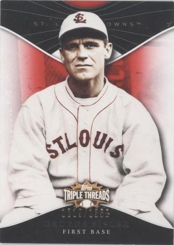 2009 Topps Triple Threads - George Sisler #24