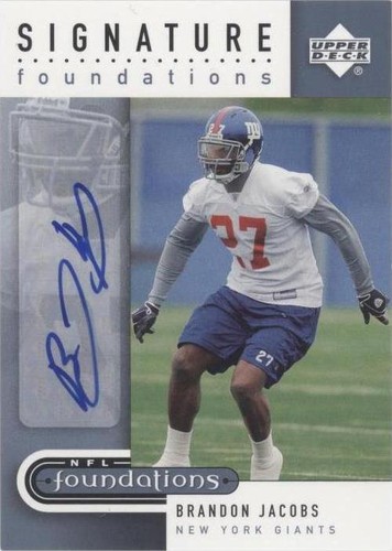 2005 Upper Deck NFL Foundations Brandon Jacobs #SF-BJ