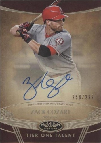2019 Topps Tier One - Zack Cozart #TTA-ZC