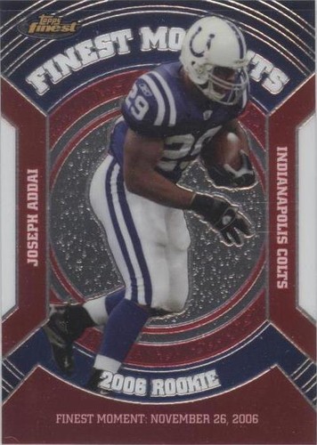 2007 Topps Finest Joseph Addai #RFM-JA