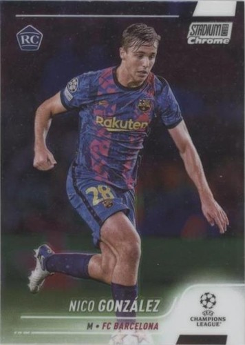 2021-22 Topps Stadium Club Chrome UCL Nico Gonzalez #28