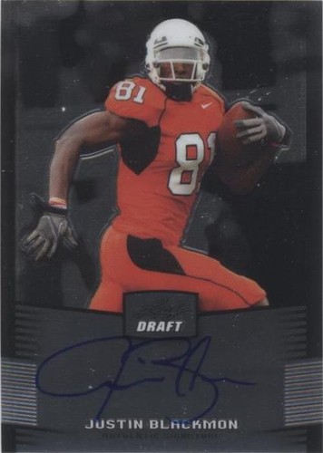 2012 Leaf Metal Draft Justin Blackmon #JB2