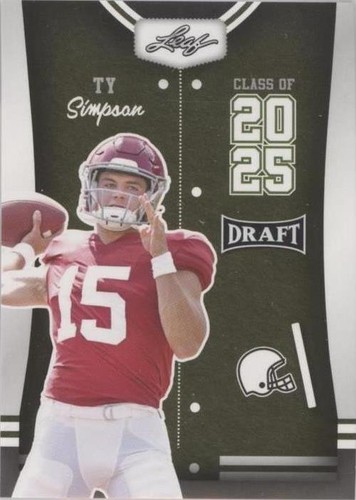 2023 Leaf Draft Ty Simpson #85