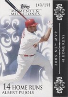 2008 Topps Moments & Milestones - Albert Pujols #14-14