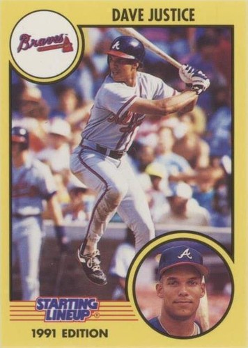 1991 Starting Lineup Cards - David Justice #23