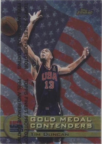 1999-00 Topps Finest - Tim Duncan #225